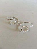 Georg Jensen Sterling Sølv Allan Scharff Øreringe