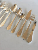 Georg Jensen Sterling Silver Continental Flatware Set for 12 Pers. 140 Pieces