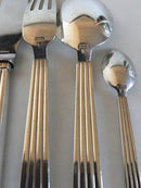 Georg Jensen Sterling Silver Bernadotte Flatware Set for 12 People. From 1933-1945