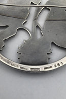 Georg Jensen Sterling Sølv Broche No. 283 med Sommerfuglemotiv