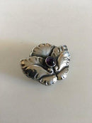 Georg Jensen Sterling Silber Brosche Nr. 407 mit Amethyst
