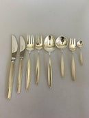 Georg Jensen Sterling Silver 'Cypress' Flatware Set of 48 pieces for 6 pers.