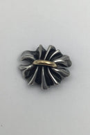 Georg Jensen Sterling Sølv / Guld Broche No 400 Lene Munthe