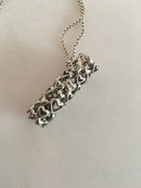 Georg Jensen Sterling Silver Necklace with Cylinder of Hearts Pendant No 262