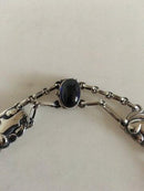 Georg Jensen Sterling Silver Necklace No 16 with Synthetic Saphire