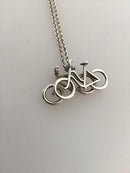 Georg Jensen Sterlingsilber-Halskette Nr. 214 mit Fahrrad-Anhänger