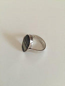 Georg Jensen Sterling Silver Harald Nielsen Ring No 189 Agat Adorned with Agat