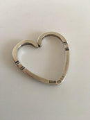 Georg Jensen Sterling Silver ハート型キー/ワイプリング No.44