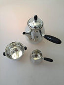 Georg Jensen Sterling Silver Coffee pot, Sugar Bowl and Creamer No 80
