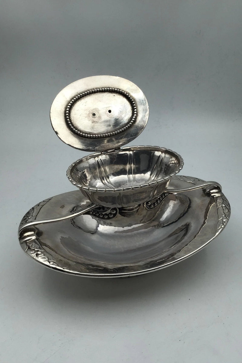Georg Jensen Silberne Kaviarschüssel von 1915-1919