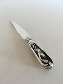 Georg Jensen Sterling Silver Blossom Cake Knife all silver No 84