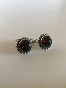 ジョージ ジェンセン スターリング シルバー カフリンクス No.20 レッドカーネリアン付