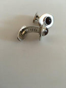 ジョージ ジェンセン スターリング シルバー カフリンクス No 203A (ダークストーン)