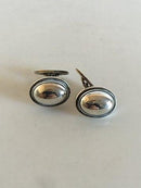 ジョージ ジェンセン スターリング シルバー カフリンクス No 44A （シルバーストーン付き