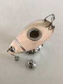 Georg Jensen Sterling Silver Oil Lamp No. 12.