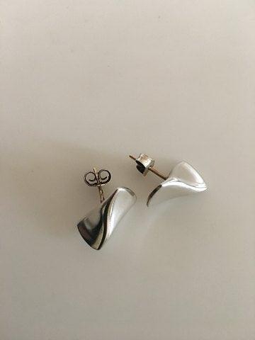 Georg Jensen Sterling Sølv Øreringe (Stik) No. 116A af Edvard Kindt-Larsen