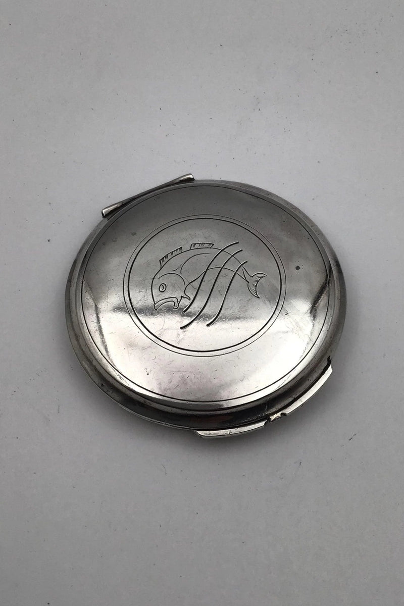 Georg Jensen Sterling Sølv Pudderdåse No. 231K Harald Nielsen
