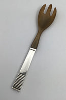 Georg Jensen Sterling Silver Relief Salad Fork No. 342B (Horn)