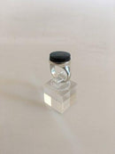 Georg Jensen Stterling Silver Ring with Blueish Stone（ジョージ ジェンセン スターリングシルバー リング、ブルーストーン） No 177