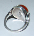 1933-1944年乔治-延森纯银戒指，带琥珀的老款，编号51