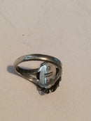 Georg Jensen Sterling Silber Ring mit Silberstein Nr. 26 ist aus den 1920er Jahren.