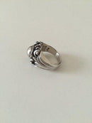 ジョージ・ジェンセン スターリングシルバー・リング（シルバーストーン付き）No38 1945-1951年製