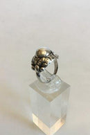 Georg Jensen Sterling Silver Ring with Silver Stone No 11 B