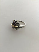 Georg Jensen Sterling Sølv / 18 kt Guld Ring No. 394