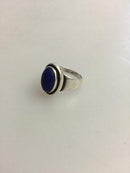 Georg Jensen Sterling Silber Ring Nr. 46B mit Lapislazuli verziert
