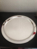 Georg Jensen Sterling Silber Rundes Tablett von Sigvard Bernadotte Nr. 849A