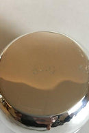 Georg Jensen Sterling Silver Sugar Bowl with Handles of Ebony No 80 B