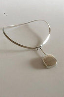 Georg Jensen Sterling Silver Torun Necklace No 168 with Pendant No 306