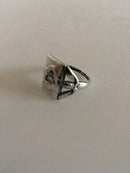 Georg Jensen Vintage Sterling Sølv Signetring fra Wilsons College, Pennsylvania.