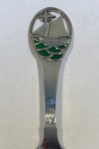 Grann & Laglye Sterling Sølv med emalje Juleske 1946