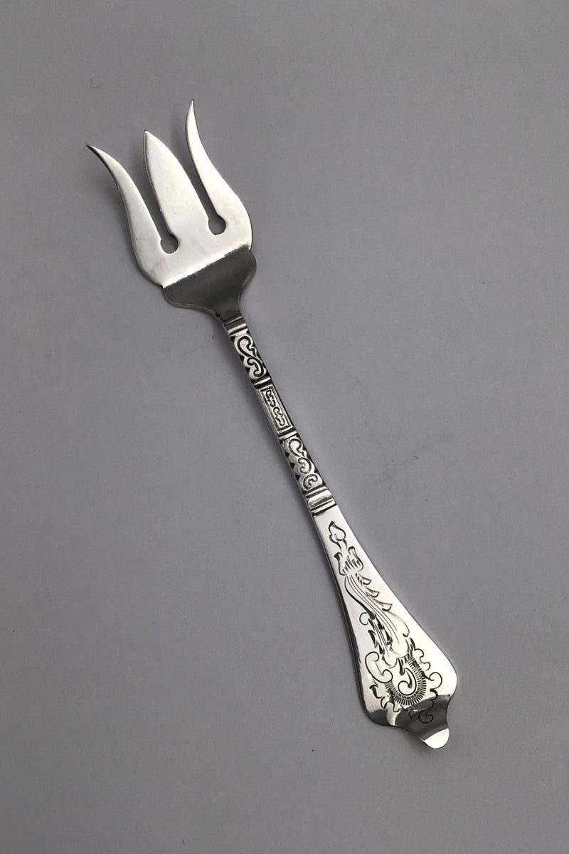 H. K. Hansen Sølv Antik Østersgaffel
