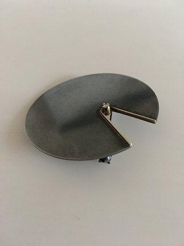 ハンセン ブローチ オキシダイズド スターリング シルバー ダイヤモンド