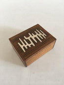Hans Hansen Rosewood Box with Sterling Silver Pattern