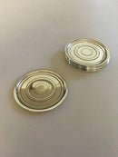 汉斯-汉森纯银玻璃托盘12件套 卡尔-古斯塔夫-汉森