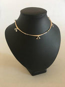 Hans Hansen Sterling Silber Halskette Nr. 317E mit schwarzem Onyx verziert