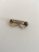 Hans Hansen Sterling Silver Two Hearts Brooch