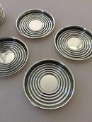 Hans Hansen Sterling Silver Karl Gustav Hansen Glas Coasters