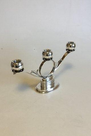 Hans Hansen Sterling sølv tre-armet lysestage