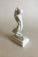 Herend Blanc de Chine Figur Cleopatra med Slange