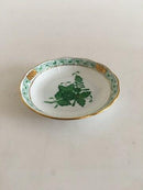 Herend匈牙利中国花束绿色小鱼子酱信封碗