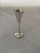 Hingelberg Trinkglas in Sterling Silber auf hohem Fuß