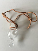 Holmegaard Lille Gilde Glas i Lædersnor