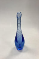 Holmegaard Lyseblå Duckling / Næb-Vase med Bobler