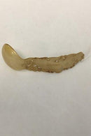 Icelandic carved spoon in horn.