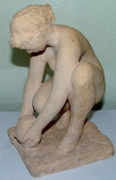 ヨハネス・ヘデゴーの若い裸婦のクレイフィギュア（1941年製