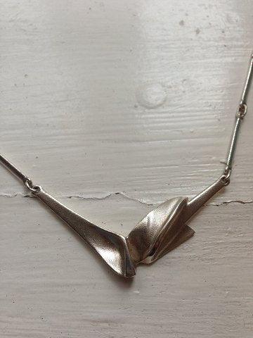 Lapponia Finland Sterling Sølv Halskæde med vedhæng af Kunster MB